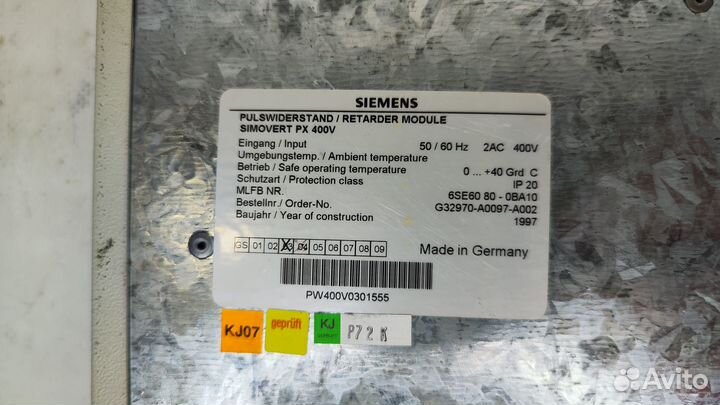 Siemens simovert PX 6SE6080-0BA10
