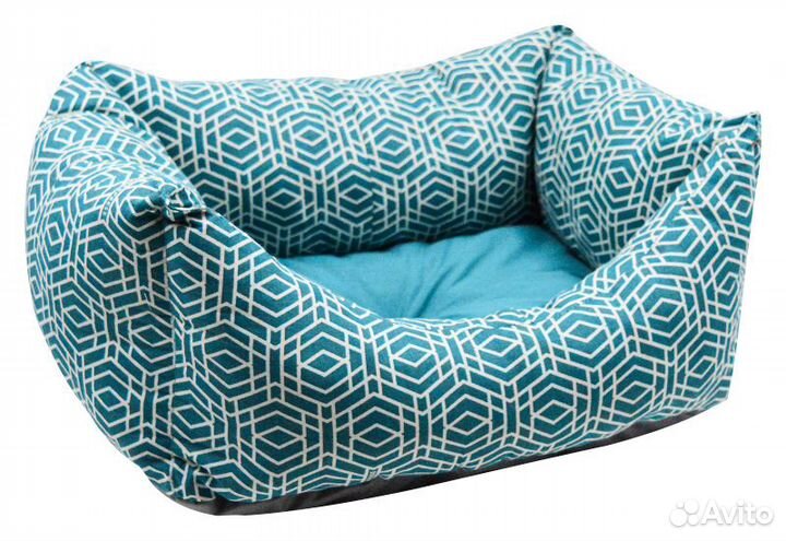 750508 лежанка Геометрия бязь №10 99*78*24 см морс