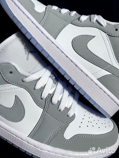 Кроссовки Air Jordan 1 low «Wolf grey»