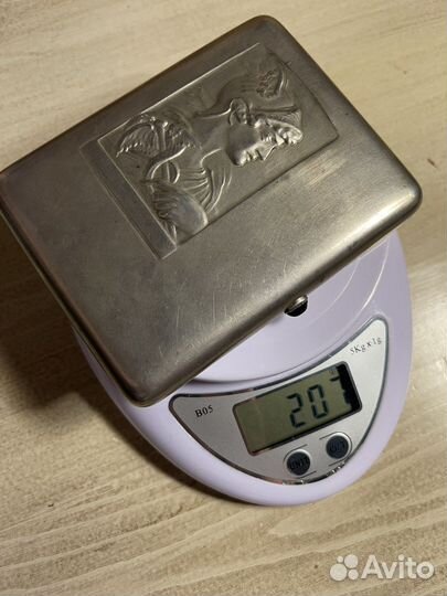 Портсигар серебряный 84 проба СССР гравировка