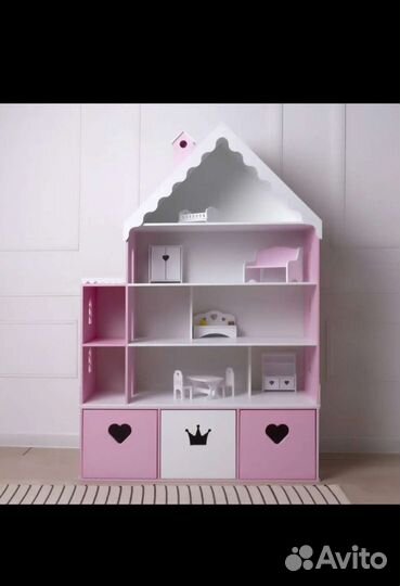 Домик кукольный 160 см (стеллаж, ящики)