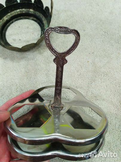 Сахарница Кольчугино, подставка для специй СССР