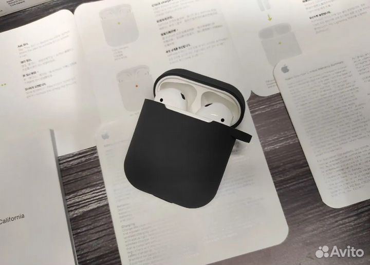 AirPods 2 (новые, ростест, бонус чехол)