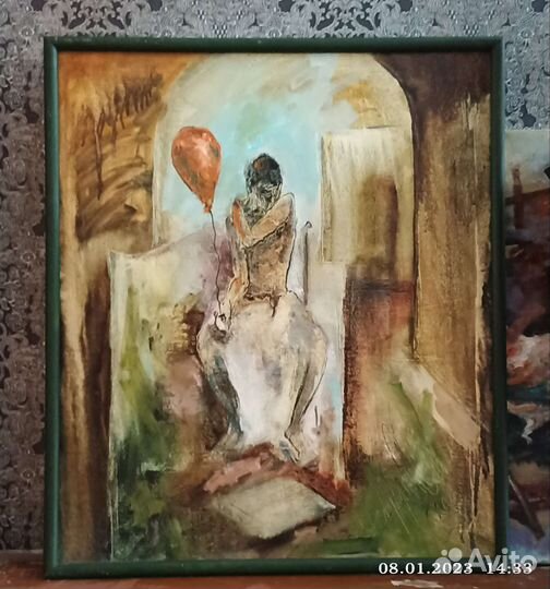 Картина маслом на холсте в раме
