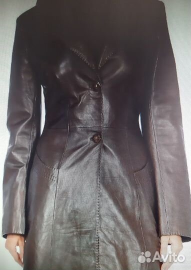 Кожаный плащ женский натуральная кожа