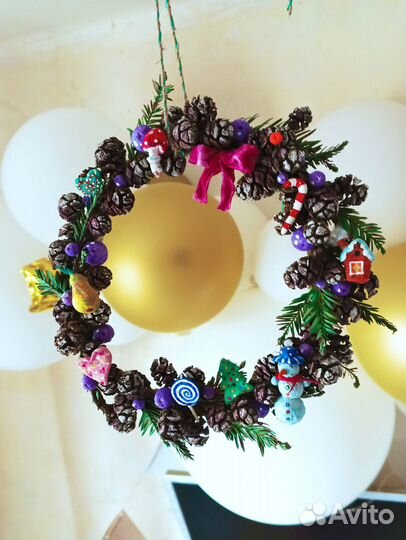 Рождественский Новогодний Венок