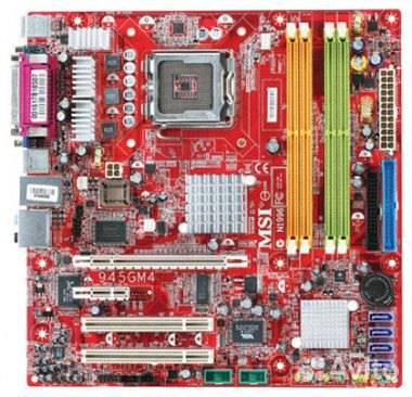 MSI 945GM4-F LGA775 945G mATX 4DDR2 (не раб. PS/2)