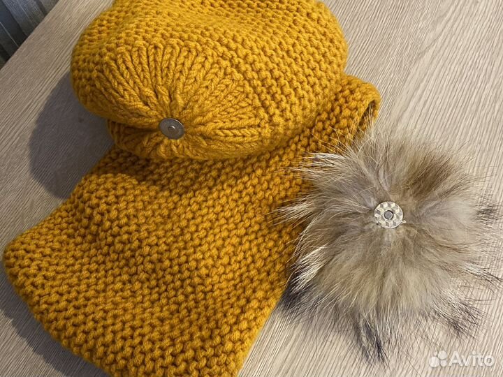 Детская шапка и снуд ручной работы