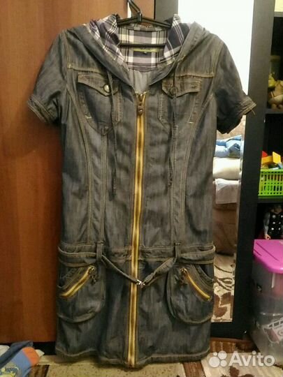 Платье джинсовое