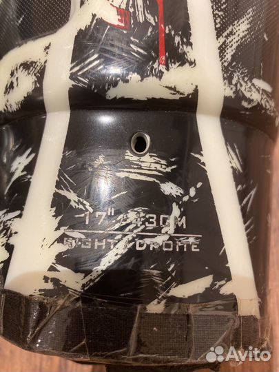 Щитки хоккейные, 17 размер, взрослые, Bauer, б/у