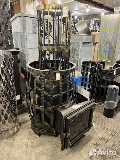 Чугунная печь для бани Везувий Русский Пар 18(240)