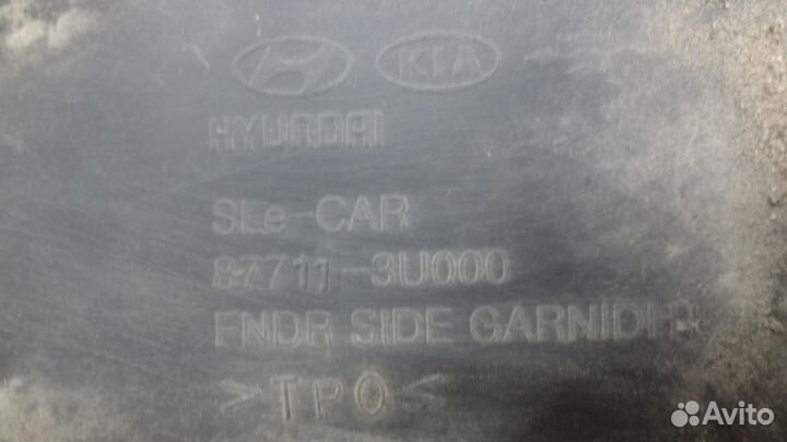 Kia Sportage 2016 Накладка переднего крыла левого