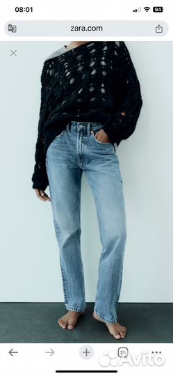 Джинсы Zara 36 новые (по факту 34)