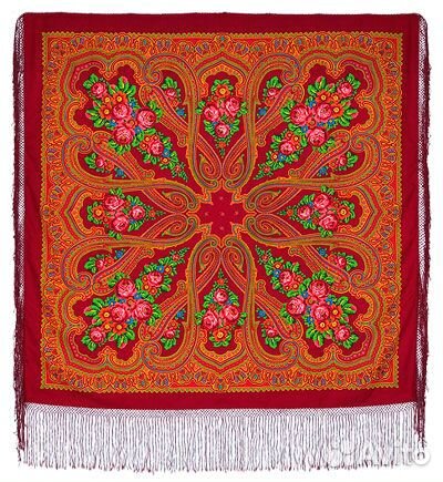 Павлопосадский платок шерсть