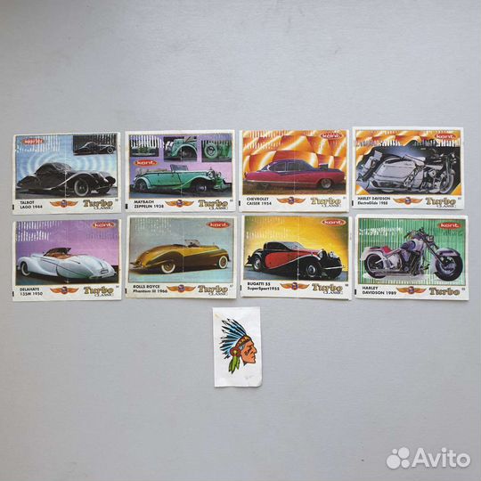 Вкладыши Turbo Турбо (1-70) с надписью classic