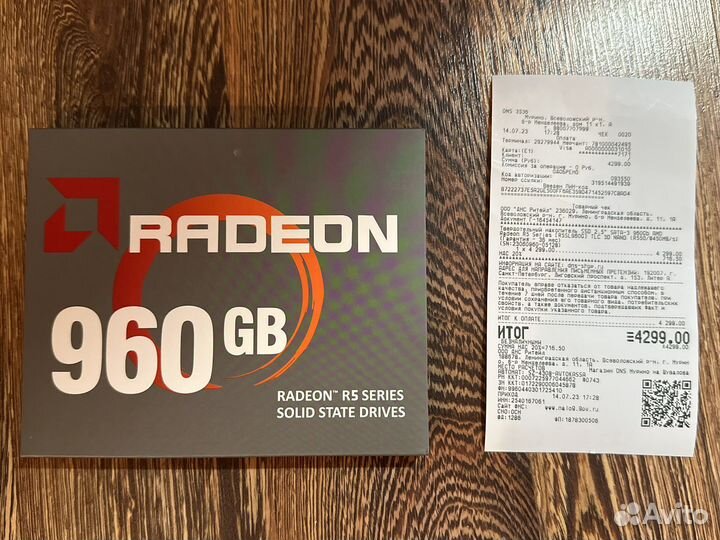 Ssd диск 960gb AMD Radeon R5
