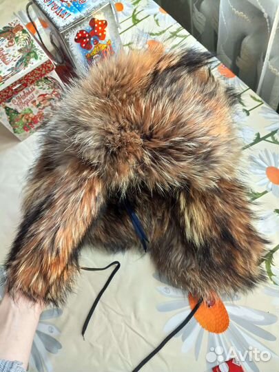Шапка зимушка енотовидная собака