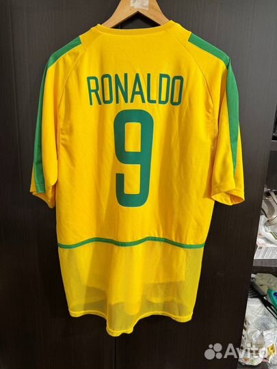 Футболка сборной Бразилии чп 2002 Ronaldo 9