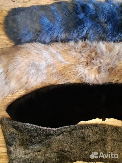 Меховой воротник опушка горжетка. Экомех