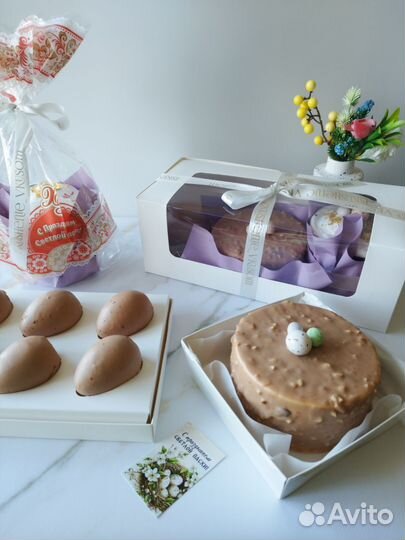 Куличи, бенто-пасха, муссовые яйца