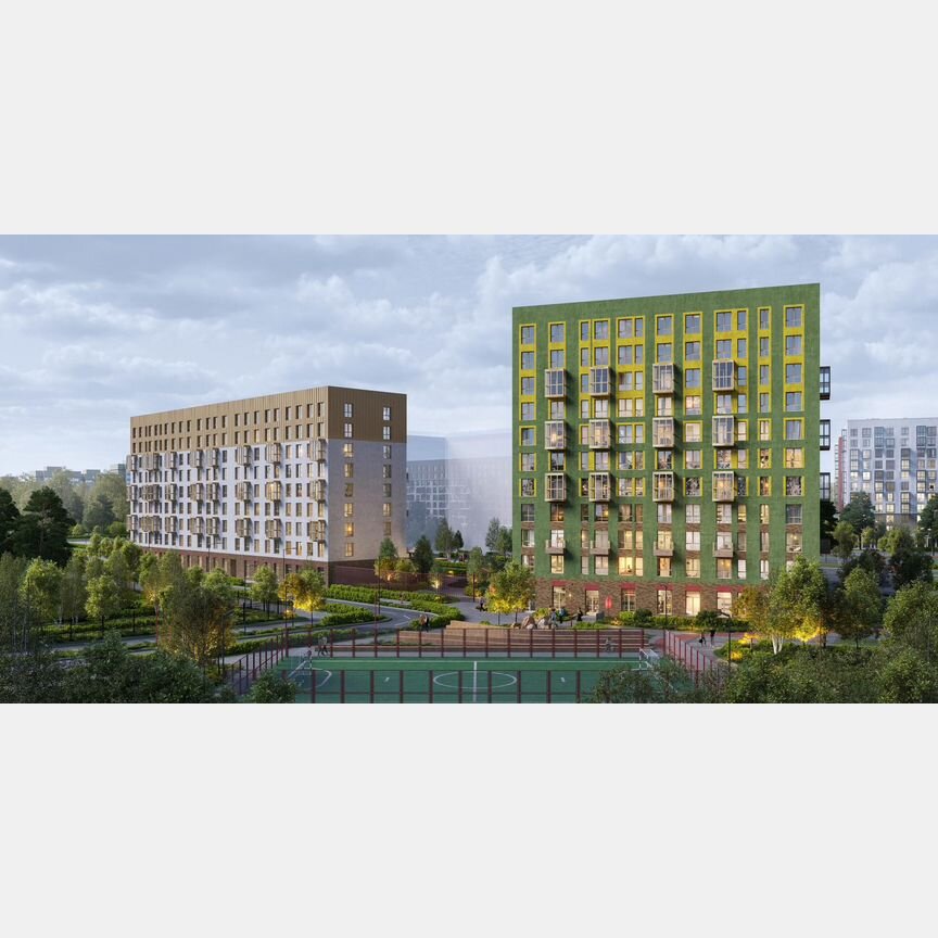 1-к. квартира, 34,4 м², 9/9 эт.