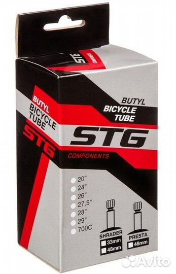 Камера велосипедная 27.5x2,25/2,5 A/V 48 мм. STG