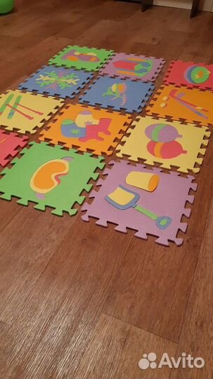 Коврик пазл мягкий пол