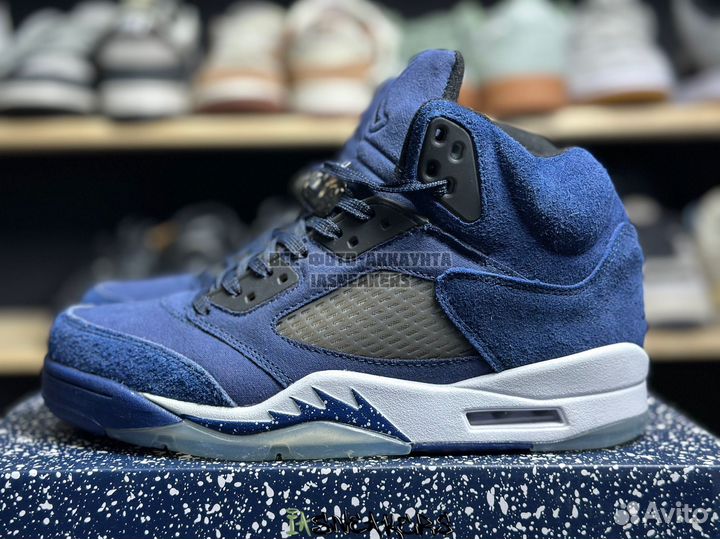 Кроссовки Nike Air Jordan 5 синие 41-45