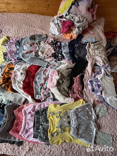 Пакет одежды на девочку от 80 +