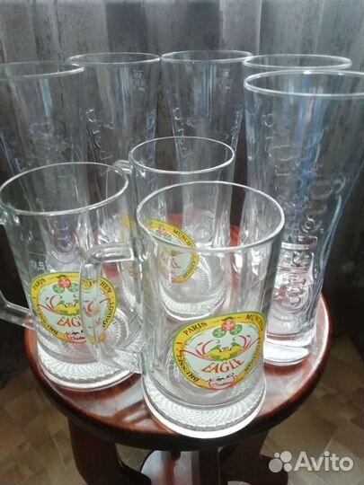 Стаканы пивные и кружки для пива. Новые. Германия