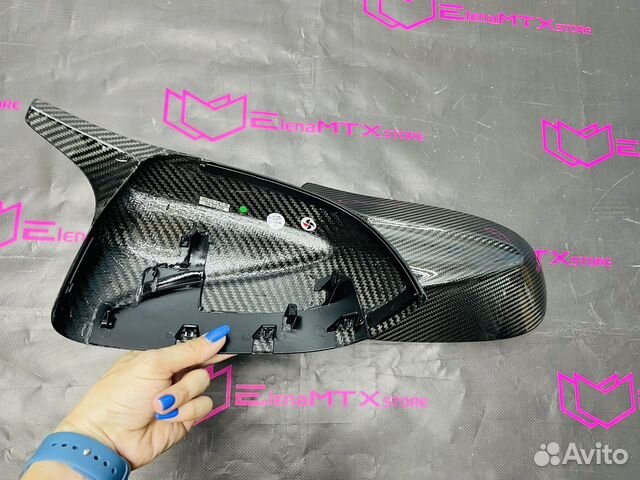 Накладки на зеркала BMW X5 G05 сухой карбон