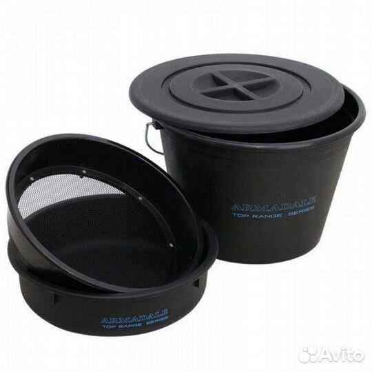 Набор flagman Armadale ведро c крышкой 25л, таз, с