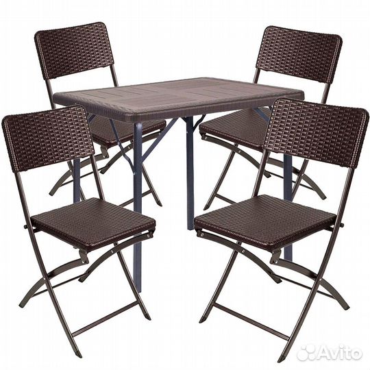 Мебель садовая Green Days, Семейный, коричневая