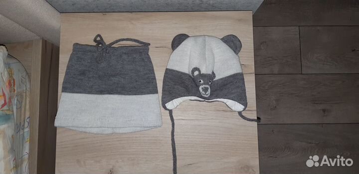 Шапка и снуд для мальчика зима