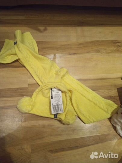 Комплект шапка и шарф для девочки