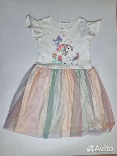 Платье с единорогом H&M 122