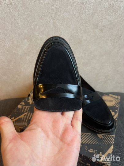 Лоферы женские 40 (25 см) черные