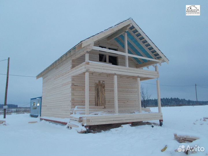 Дома срубы из бруса 6х8 строительство отделка