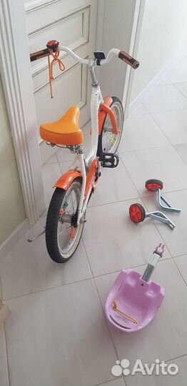 Ведосипед детский для девочек novatrack 16 дюймов