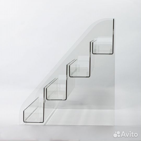 Горка из оргстекла 4-ёх ступенчатая 308х245х220 мм