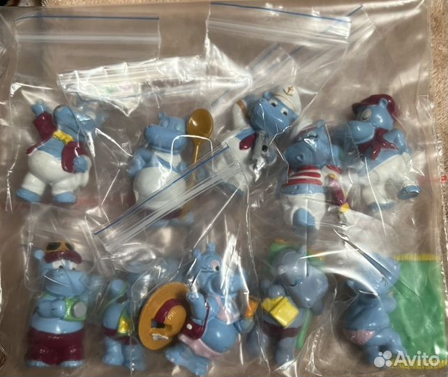 Бегемоты палубные из киндер сюрприза из 90-х