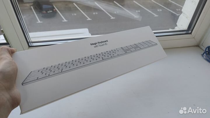 Клавиатура Keyboard Touch ID+Numeric keypad белая