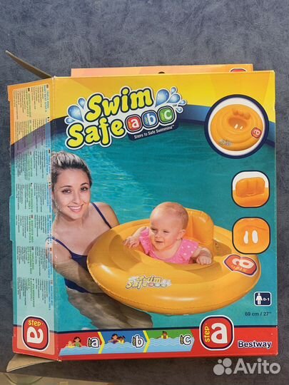 Круг для плавания swim safe и жилет