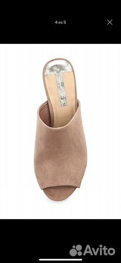 Сабо новые из искусственной замши