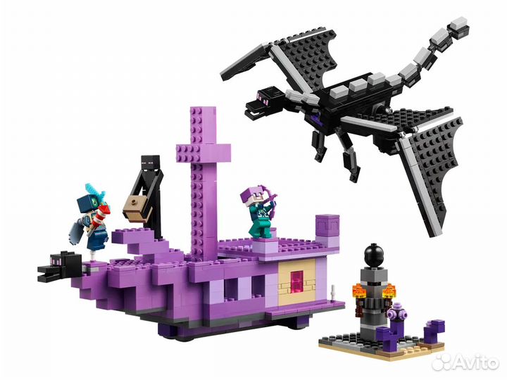 Lego Minecraft Дракон и корабль Эндера 21264