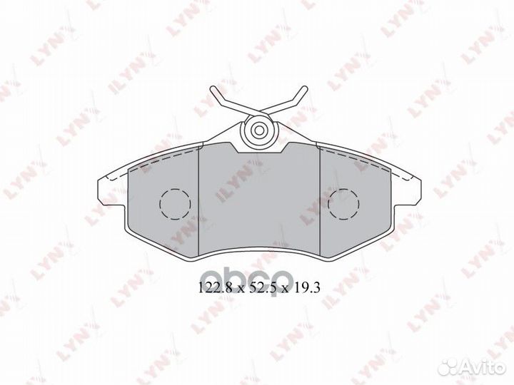 Колодки тормозные дисковые перед BD2204 LYN