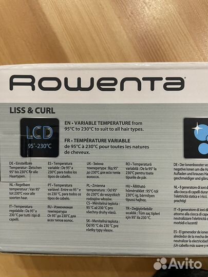 Выпрямитель для волос rowenta