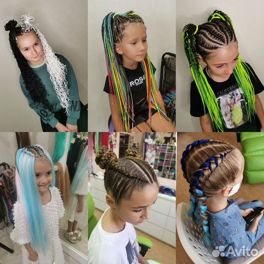 Афрокосы. Любой вид плетения