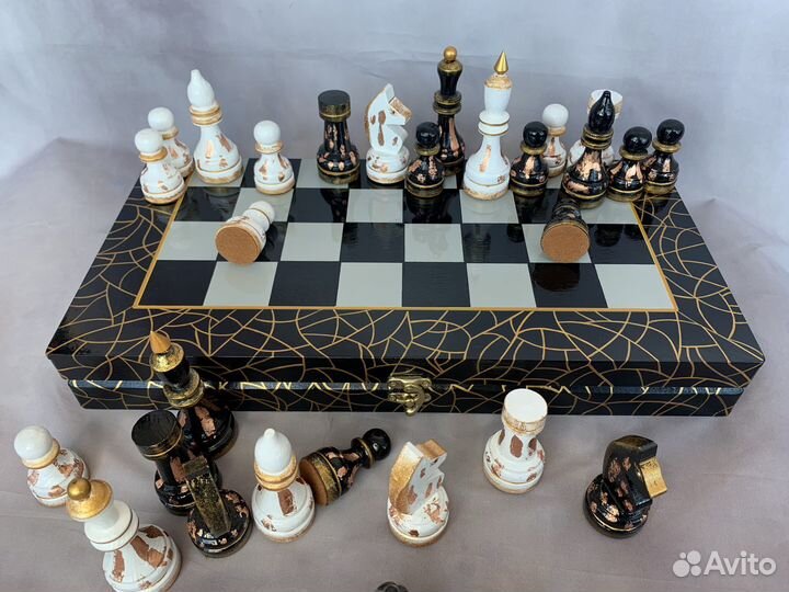 Шахматы подарочные, «Паутинка»,42 см.роспись
