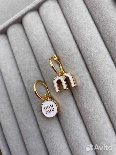 Серьги miu миу